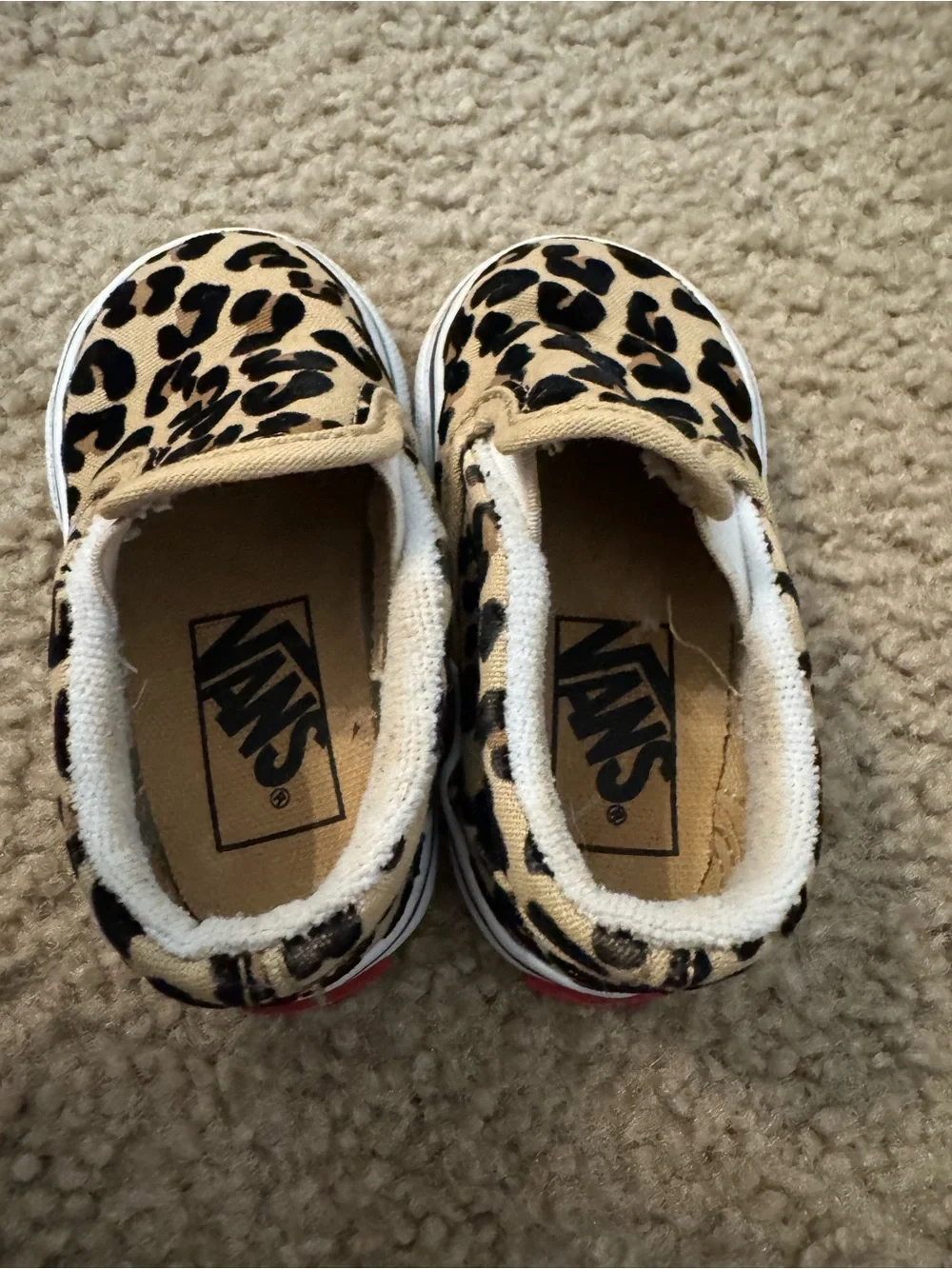 Vans Kids Leopard Slip-On Sneakers